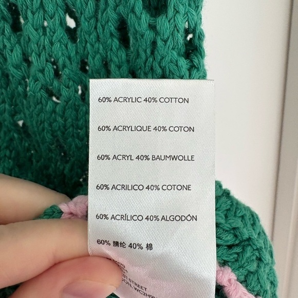 Free People Crochet knit Cardigan Size M/L - Picture 8 of 9